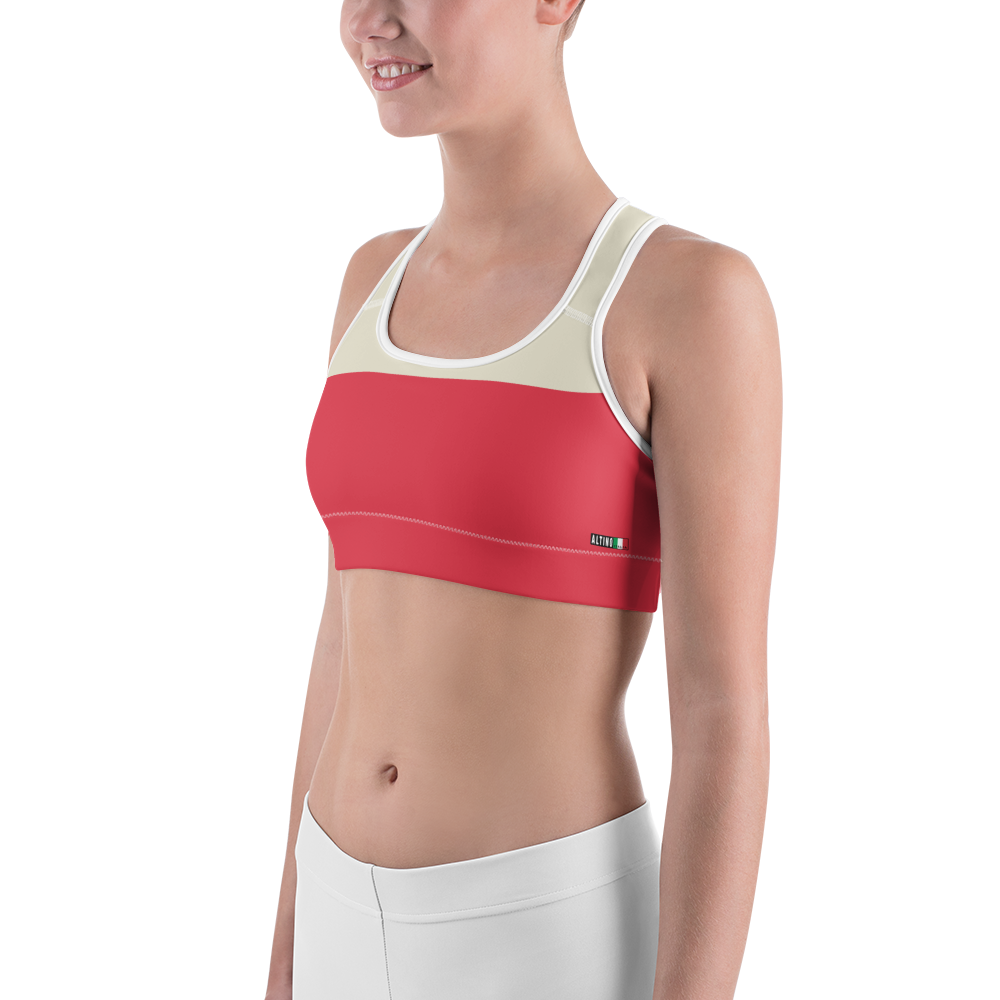 #da254b90 - Red Raspberry White Chocolate Stracciatella - ALTINO Sports Bra