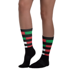 Black - #d1546b80 - Viva Italia Art Commission Number 14 - ALTINO Designer Socks - Stop Plastic Packaging - #PlasticCops - Apparel - Accessories - Clothing For Girls - Women Footwear