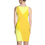 #d619e830 - Bananna Pear Pineapple - ALTINO Fitted Dress - Summer Never Ends Collection