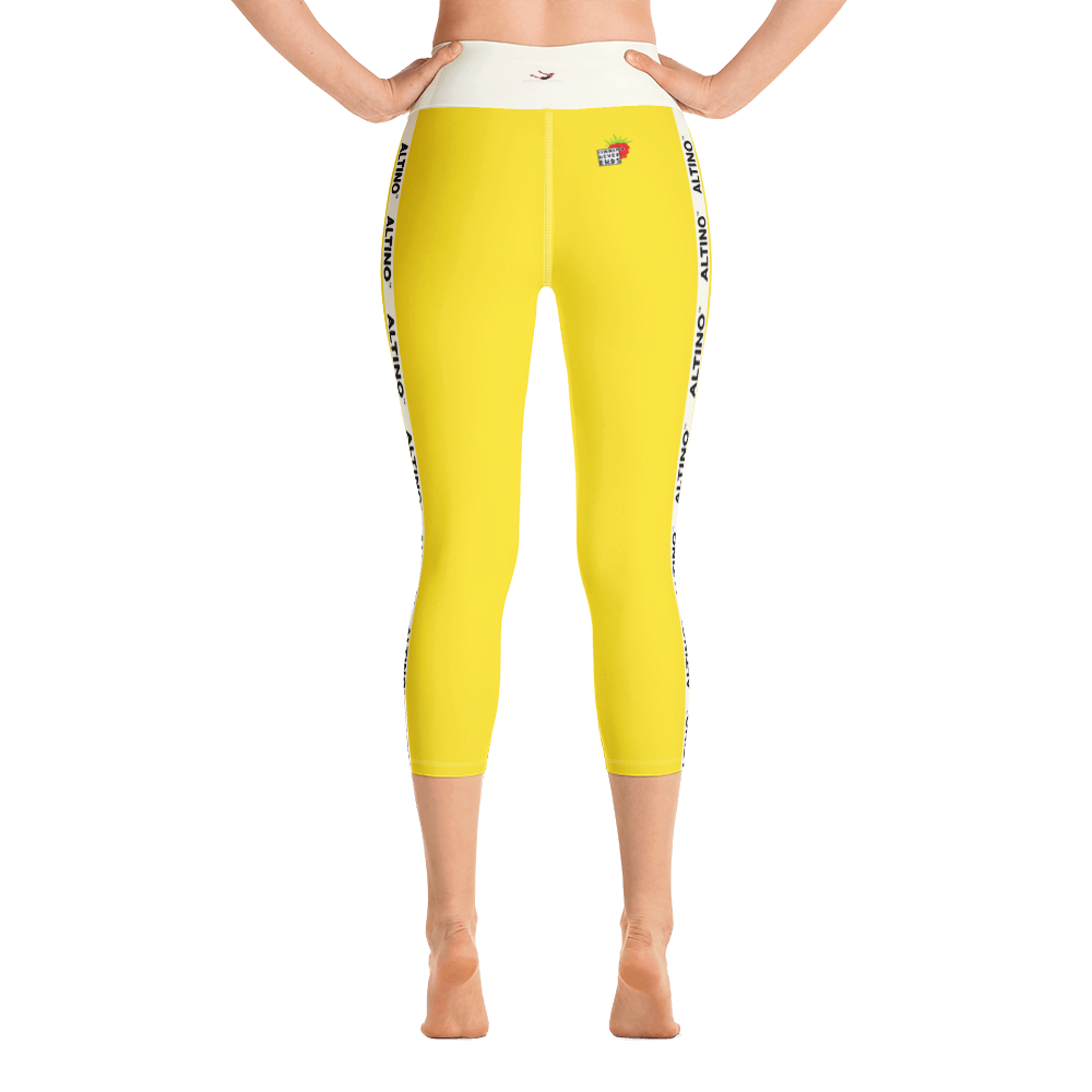 #ad329330 - Pineapple - ALTINO Yoga Capri - Summer Never Ends Collection