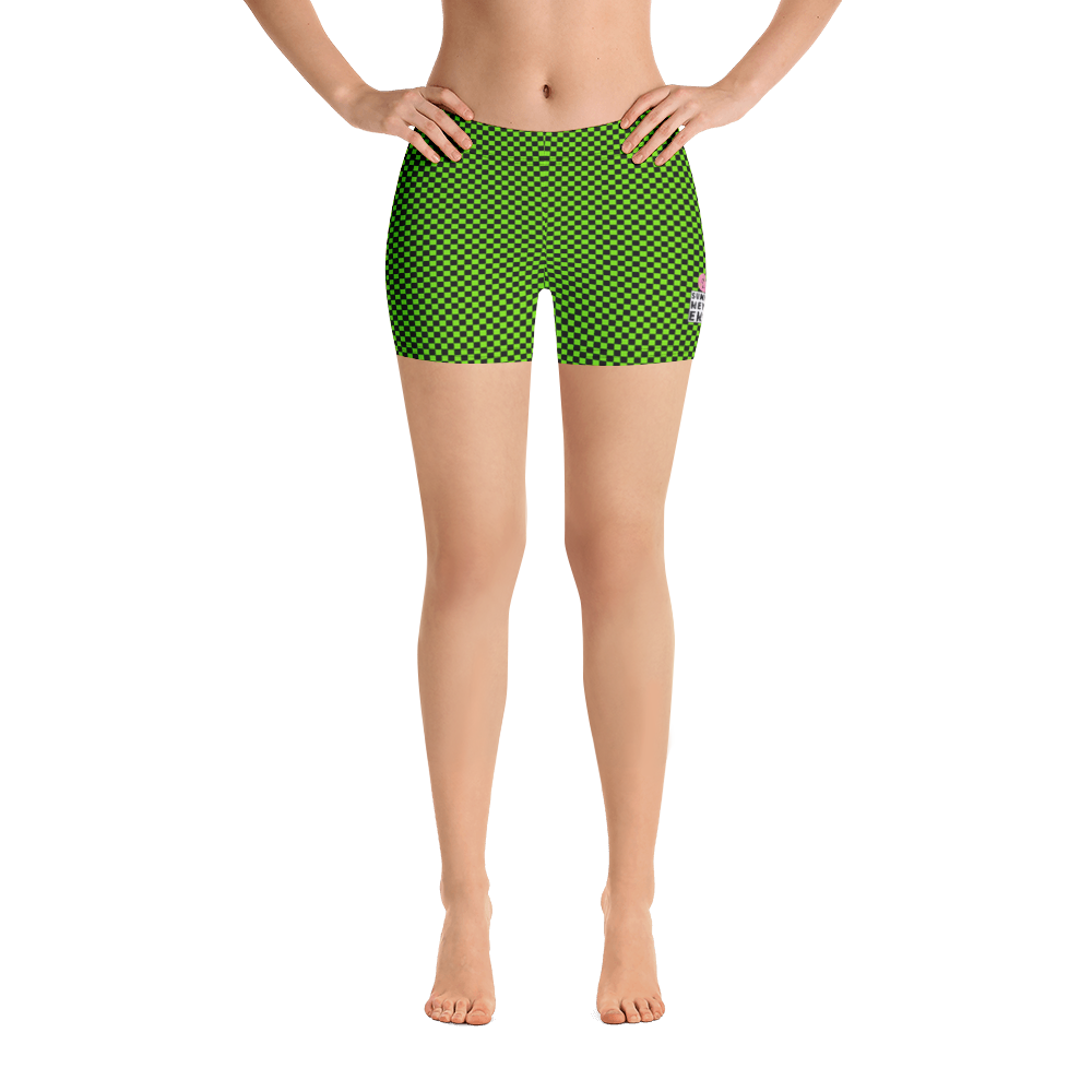 #54a9dca0 - Lime Black - ALTINO Sport Shorts - Summer Never Ends Collection