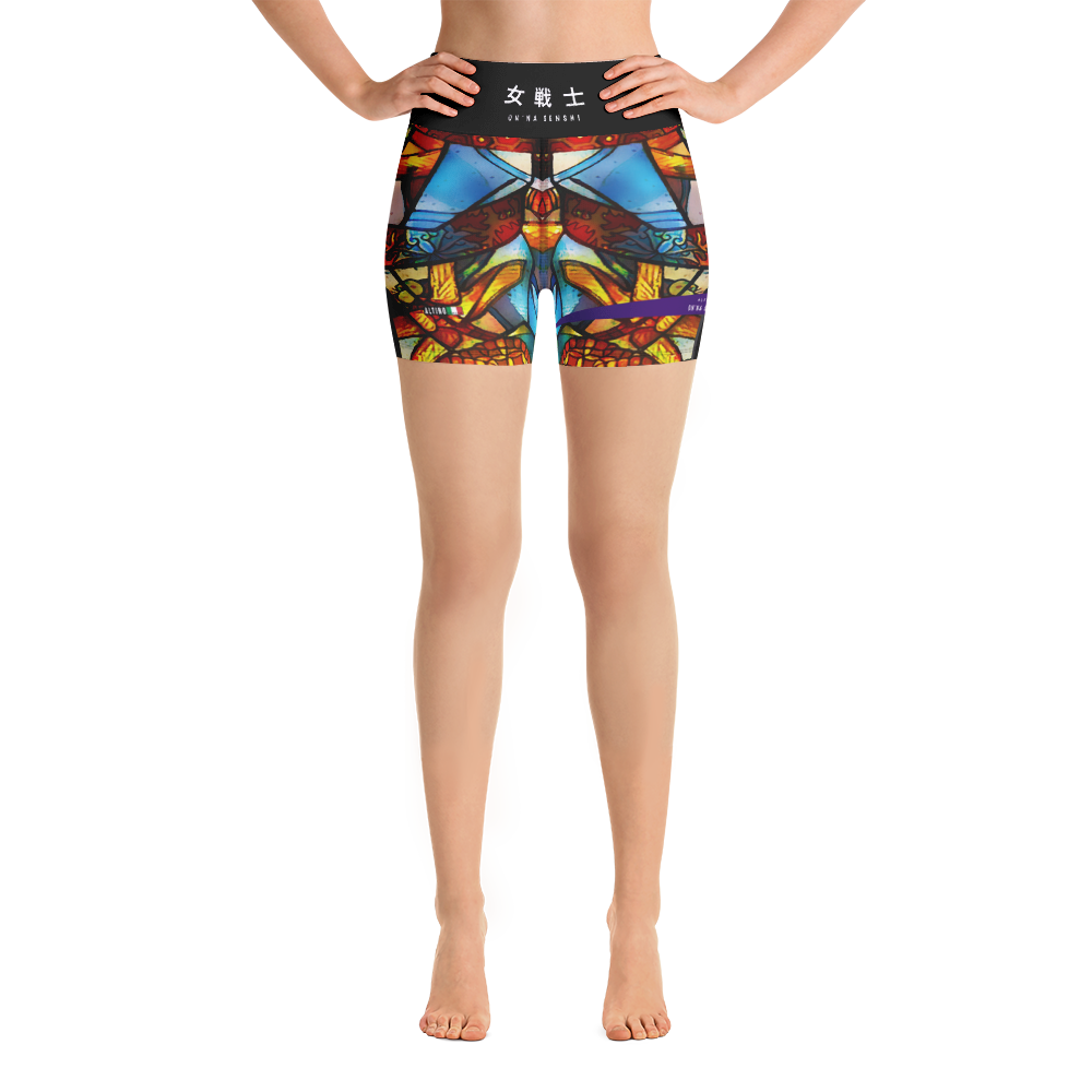 #2d061fa0 - ALTINO Senshi Yoga Shorts - Senshi Girl Collection