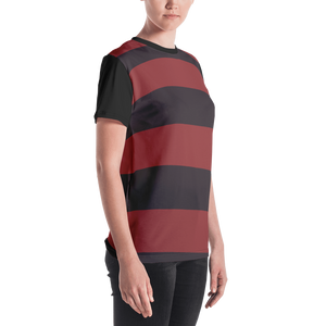 Red - #2c728800 - Plum Cherry Black Chocolate Sorbet - ALTINO Crew Neck T - Shirt - Stop Plastic Packaging - #PlasticCops - Apparel - Accessories - Clothing For Girls - Women Tops