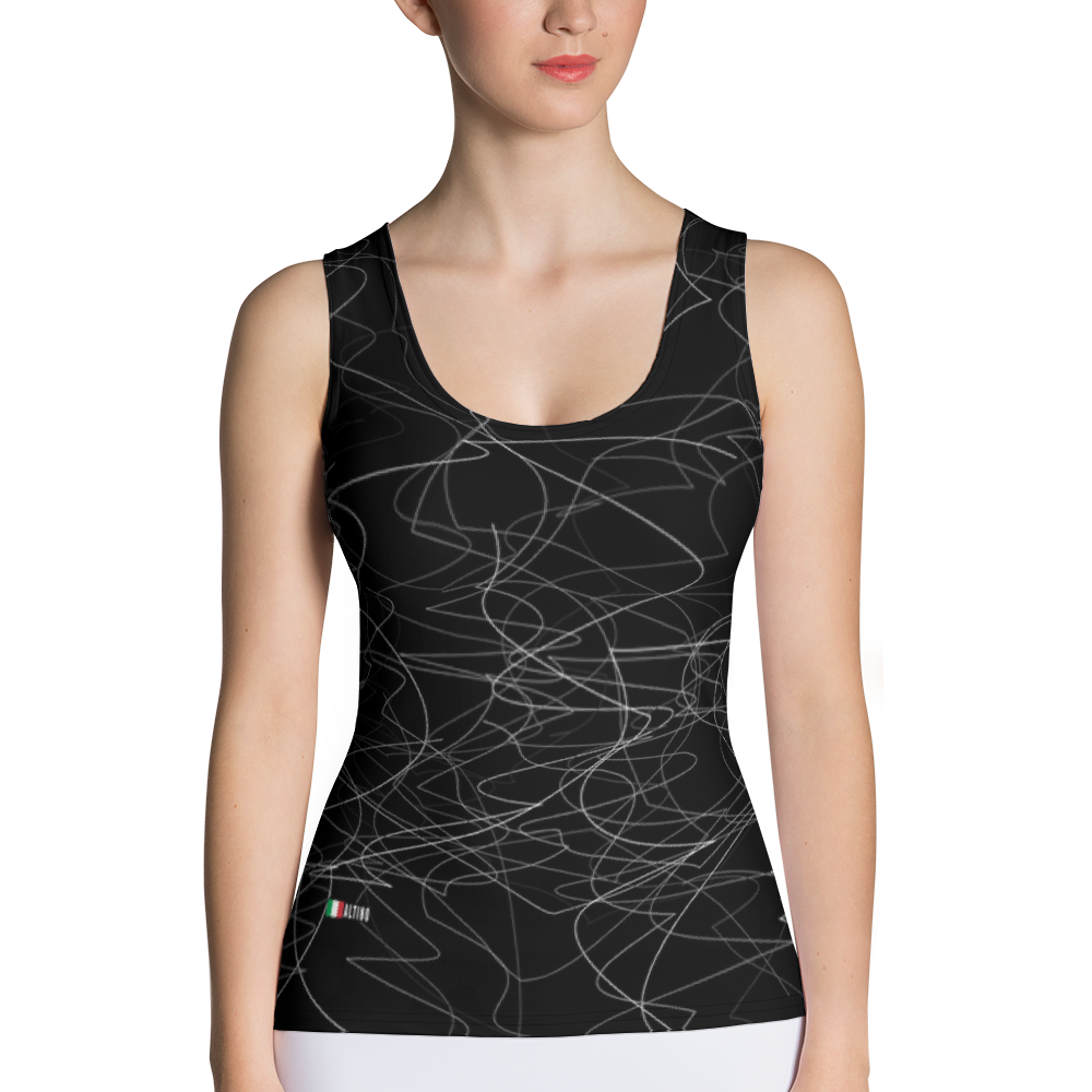 Black - #dbb11880 - ALTINO Fitted Tank Top - Noir Collection - Stop Plastic Packaging - #PlasticCops - Apparel - Accessories - Clothing For Girls - Women Tops