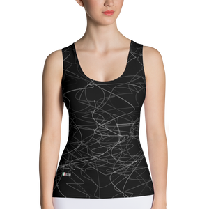 Black - #dbb11880 - ALTINO Fitted Tank Top - Noir Collection - Stop Plastic Packaging - #PlasticCops - Apparel - Accessories - Clothing For Girls - Women Tops