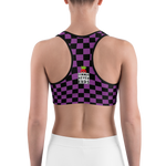 #6357d1a0 - Grape Black - ALTINO Sports Bra - Summer Never Ends Collection