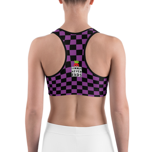 #6357d1a0 - Grape Black - ALTINO Sports Bra - Summer Never Ends Collection
