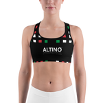 Black - #f24cc3a0 - Viva Italia Art Commission Number 16 - ALTINO Sports Bra - Stop Plastic Packaging - #PlasticCops - Apparel - Accessories - Clothing For Girls -