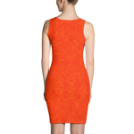#1c2d2e00 - Orange Maraschino Cherry Frost - ALTINO Fitted Dress