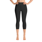 Black - #229ddf80 - Black Magic Touch Of Gold - ALTINO Yoga Capri - Gritty Girl Collection - Stop Plastic Packaging - #PlasticCops - Apparel - Accessories - Clothing For Girls - Women Pants