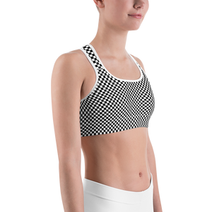 #8f081cb0 - Black White - ALTINO Sports Bra - Summer Never Ends Collection