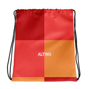 #b0508ea0 - Grapefruit Cherry Cantaloupe - ALTINO Draw String Bag