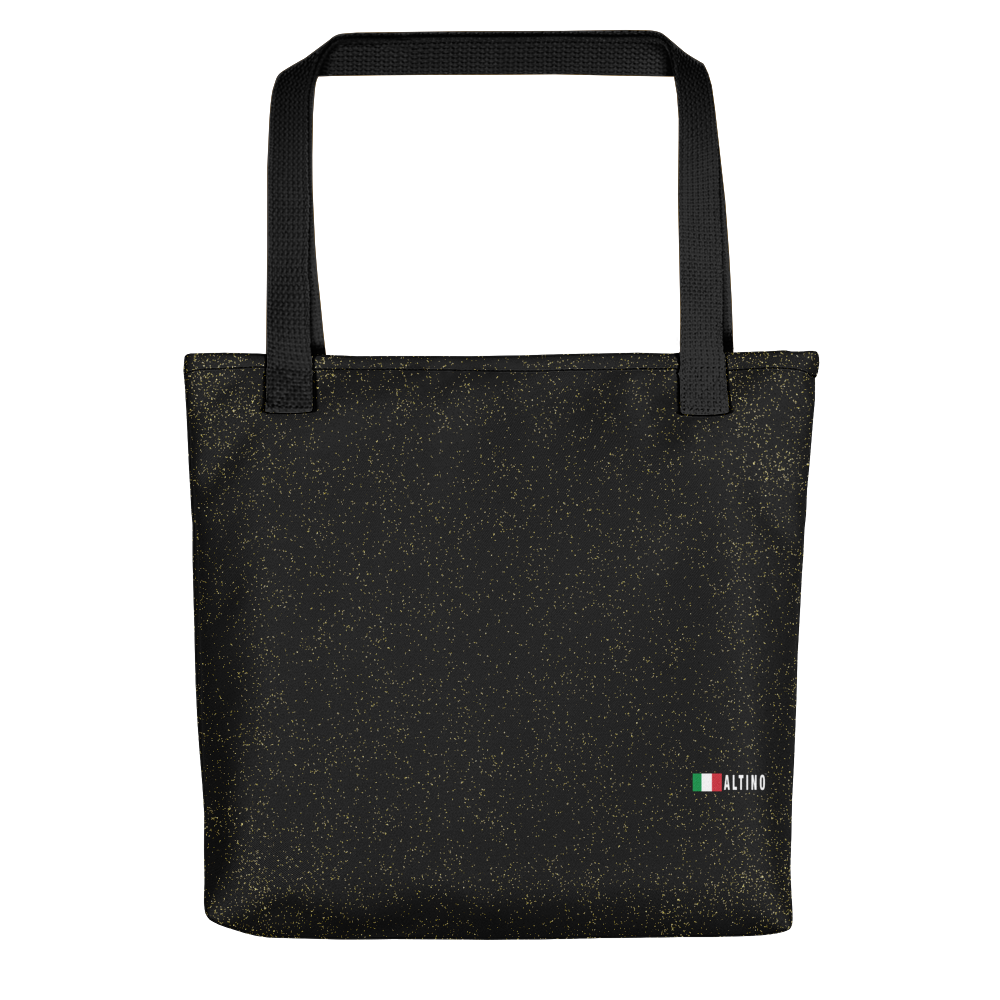 Black - #8d035c80 - Black Magic Gold Dust - ALTINO Tote Bag - Gritty Girl Collection - Sports - Stop Plastic Packaging - #PlasticCops - Apparel - Accessories - Clothing For Girls - Women Handbags