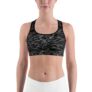 Black - #b3b85580 - ALTINO Sports Bra - Noir Collection - Stop Plastic Packaging - #PlasticCops - Apparel - Accessories - Clothing For Girls -