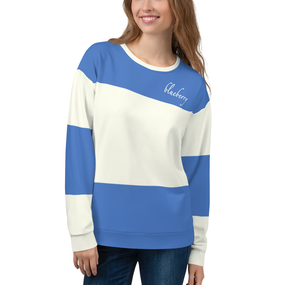 Azure - #990759b0 - Blueberry - ALTINO SweatShirt - Summer Never Ends Collection - Stop Plastic Packaging - #PlasticCops - Apparel - Accessories - Clothing For Girls - Women Tops