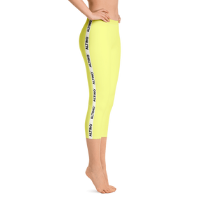 Yellow - #1647c530 - Pear - ALTINO Capri - Summer Never Ends Collection - Yoga - Stop Plastic Packaging - #PlasticCops - Apparel - Accessories - Clothing For Girls - Women Pants