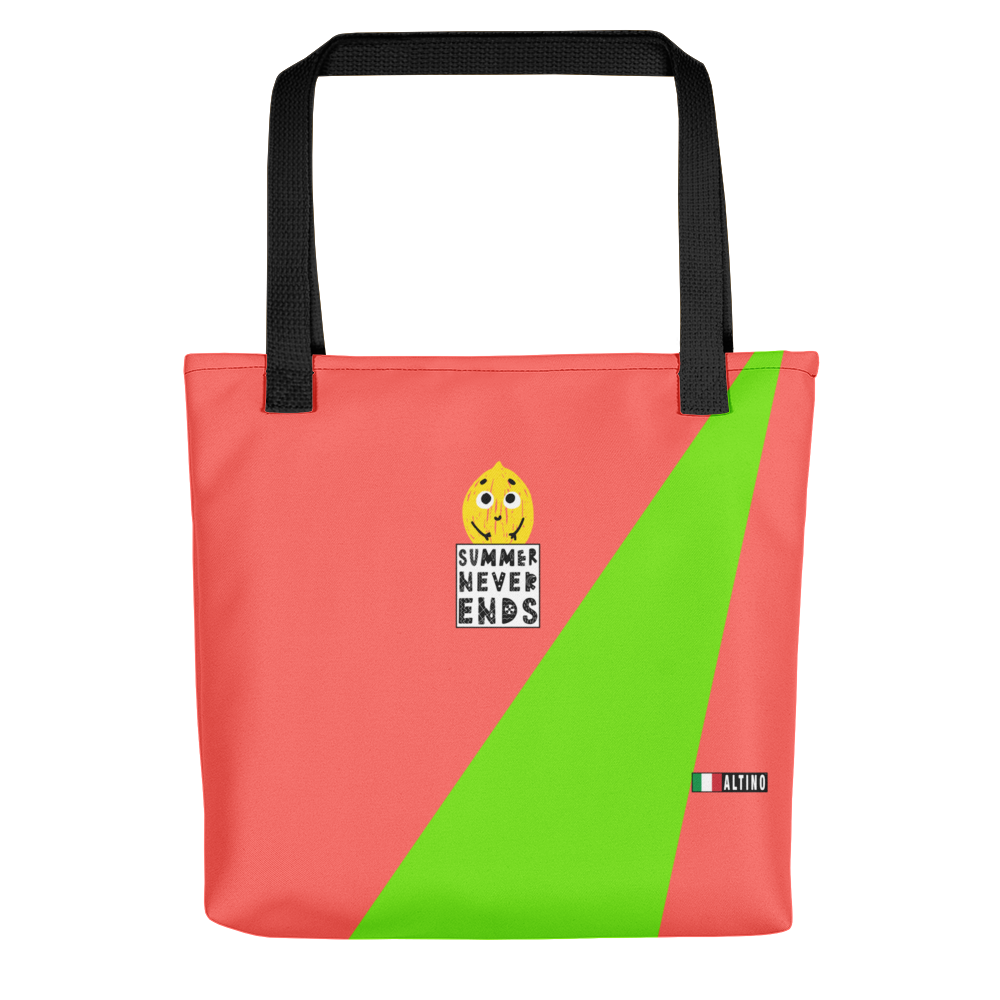 Red - #f712b4a0 - Lime Watermelon - ALTINO Tote Bag - Summer Never Ends Collection - Sports - Stop Plastic Packaging - #PlasticCops - Apparel - Accessories - Clothing For Girls - Women Handbags
