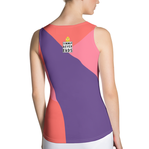 #71b089b0 - Grape Strawberry Watermelon - ALTINO Fitted Tank Top