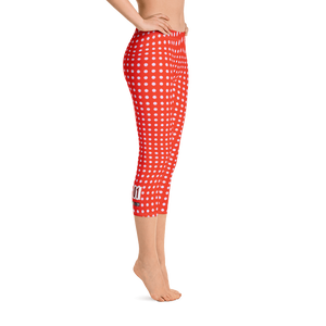 Red - #0ceb58d0 - Watermelon Mulberry Swirl - ALTINO Sport Capri Leggings - Team GIRL Player - Yoga - Stop Plastic Packaging - #PlasticCops - Apparel - Accessories - Clothing For Girls - Women Pants