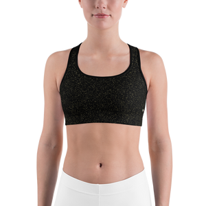 Black - #d6bb0e80 - Black Magic Super Gold - ALTINO Sports Bra - Gritty Girl Collection - Stop Plastic Packaging - #PlasticCops - Apparel - Accessories - Clothing For Girls -