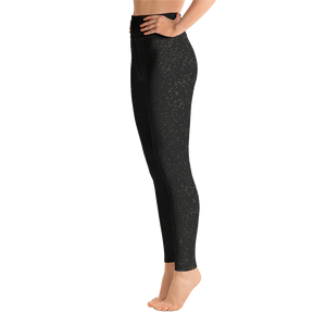 #4b9d8480 - Black Magic Gold Dust - ALTINO Yoga Pants - Gritty Girl Collection