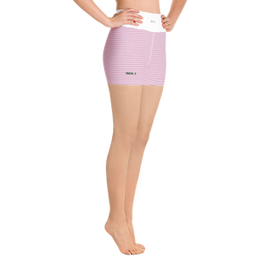 #0de23d90 - Bubble Gum Vanilla Bean Stracciatella - ALTINO Yummy Yoga Shorts