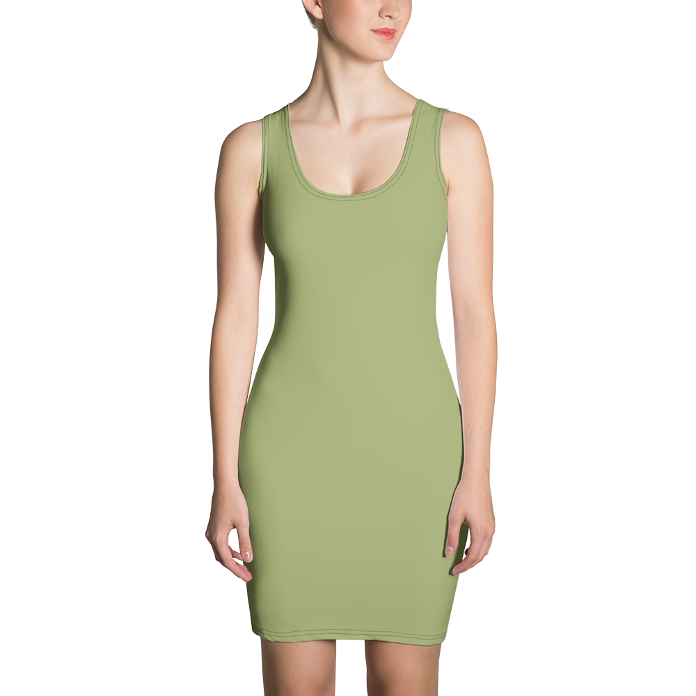 Yellow - #e7f38a00 - Pistachio Scoop - ALTINO Fitted Dress - Gelato Collection - Stop Plastic Packaging - #PlasticCops - Apparel - Accessories - Clothing For Girls - Women Dresses