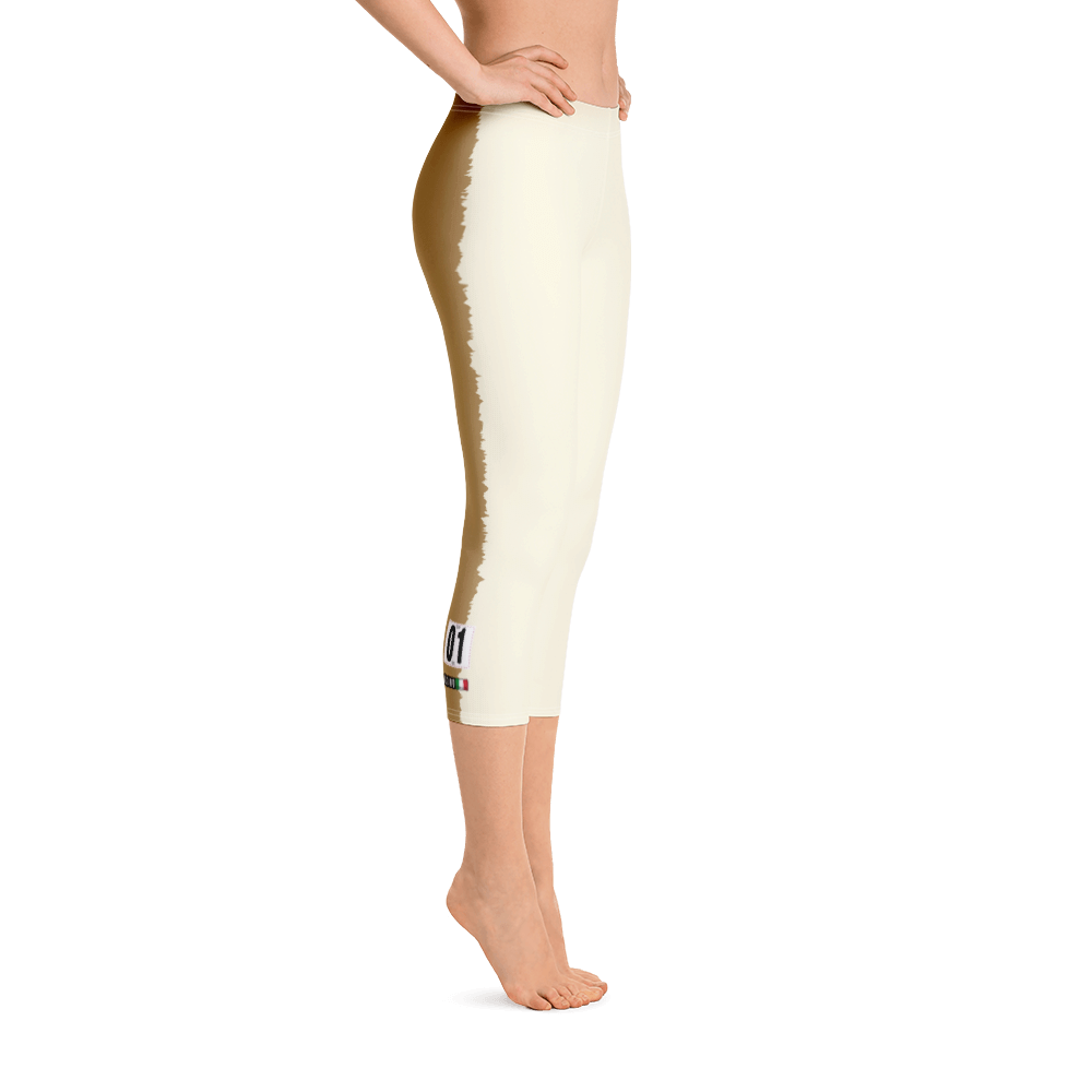 Amber - #e3c6d1d0 - Lemon Macchiato Sorbet - ALTINO Sport Capri Leggings - Team GIRL Player - Yoga - Stop Plastic Packaging - #PlasticCops - Apparel - Accessories - Clothing For Girls - Women Pants