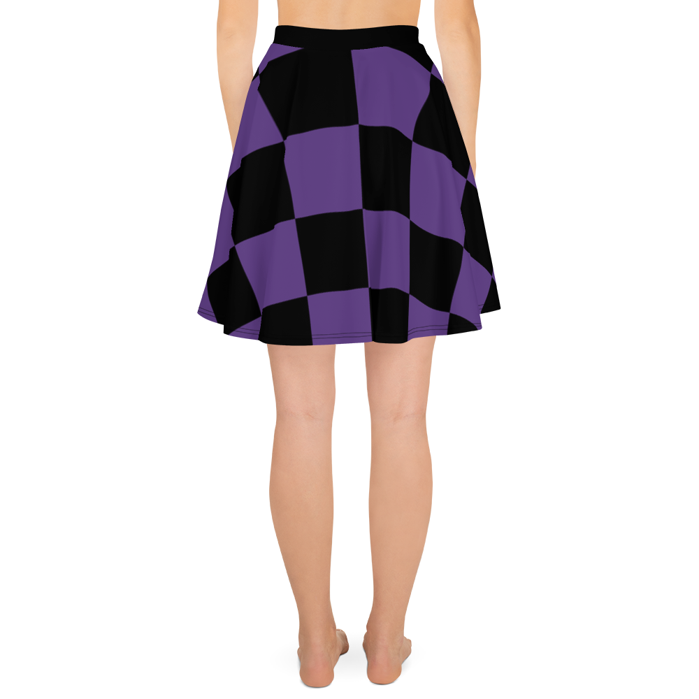 #e5a74080 - Grape Black - ALTINO Skater Skirt - Summer Never Ends Collection