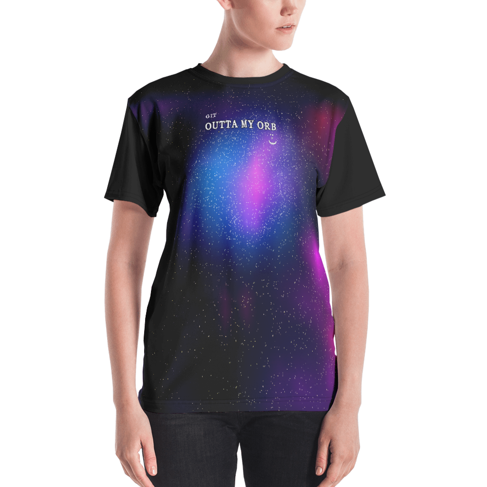 Black - #e1897b20 - Gritty Girl Orb 450495 - ALTINO Crew Neck T - Shirt - Gritty Girl Collection - Stop Plastic Packaging - #PlasticCops - Apparel - Accessories - Clothing For Girls - Women Tops