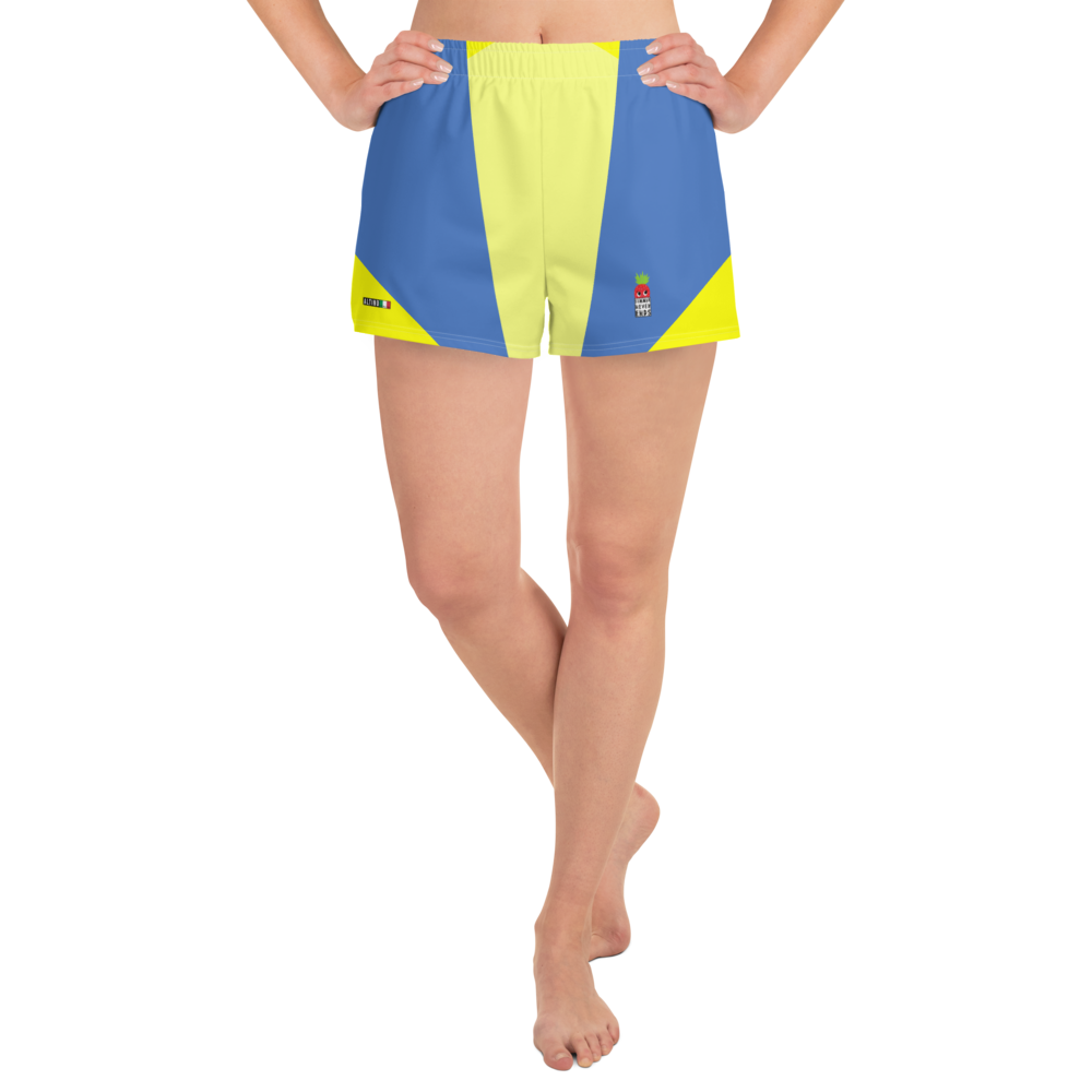 Yellow - #623f15b0 - Blueberry Lemon Pear - ALTINO Athletic Shorts - Summer Never Ends Collection - Stop Plastic Packaging - #PlasticCops - Apparel - Accessories - Clothing For Girls - Women