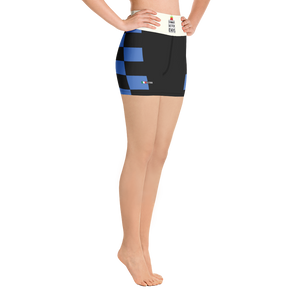 Azure - #2557dca0 - Blueberry Black - ALTINO Yoga Shorts - Summer Never Ends Collection - Stop Plastic Packaging - #PlasticCops - Apparel - Accessories - Clothing For Girls - Women Pants