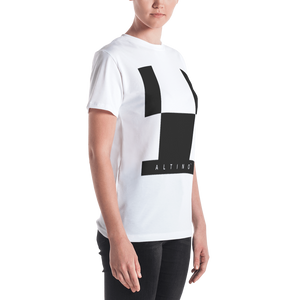 Black - #3c9fa320 - Black White - ALTINO Crew Neck T - Shirt - Summer Never Ends Collection - Stop Plastic Packaging - #PlasticCops - Apparel - Accessories - Clothing For Girls - Women Tops