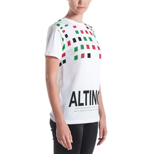 White - #16180030 - Viva Italia Art Commission Number 16 - ALTINO Crew Neck T - Shirt - Stop Plastic Packaging - #PlasticCops - Apparel - Accessories - Clothing For Girls - Women Tops