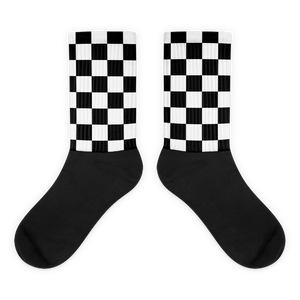 #6196ec80 - Black White - ALTINO Designer Socks - Summer Never Ends Collection