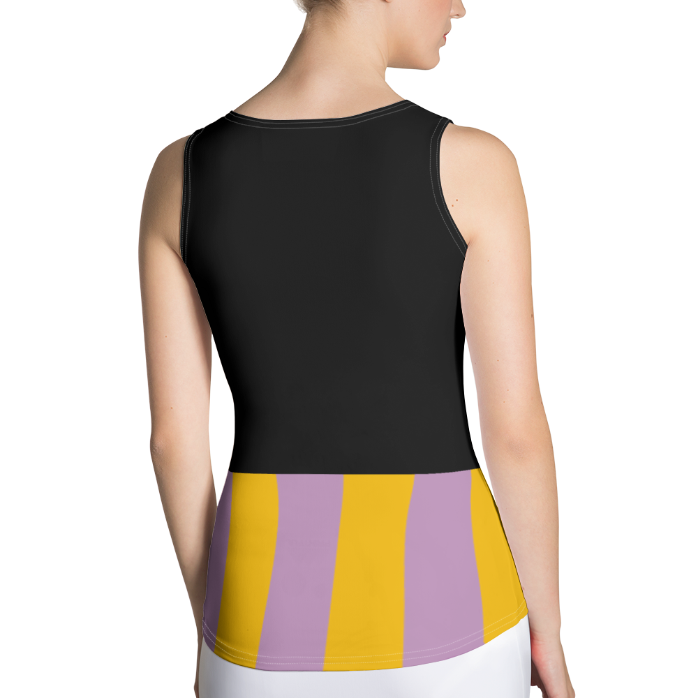 #fb4131a0 - Mango Blueberry Stracciatella - ALTINO Fitted Tank Top - Gelato Collection