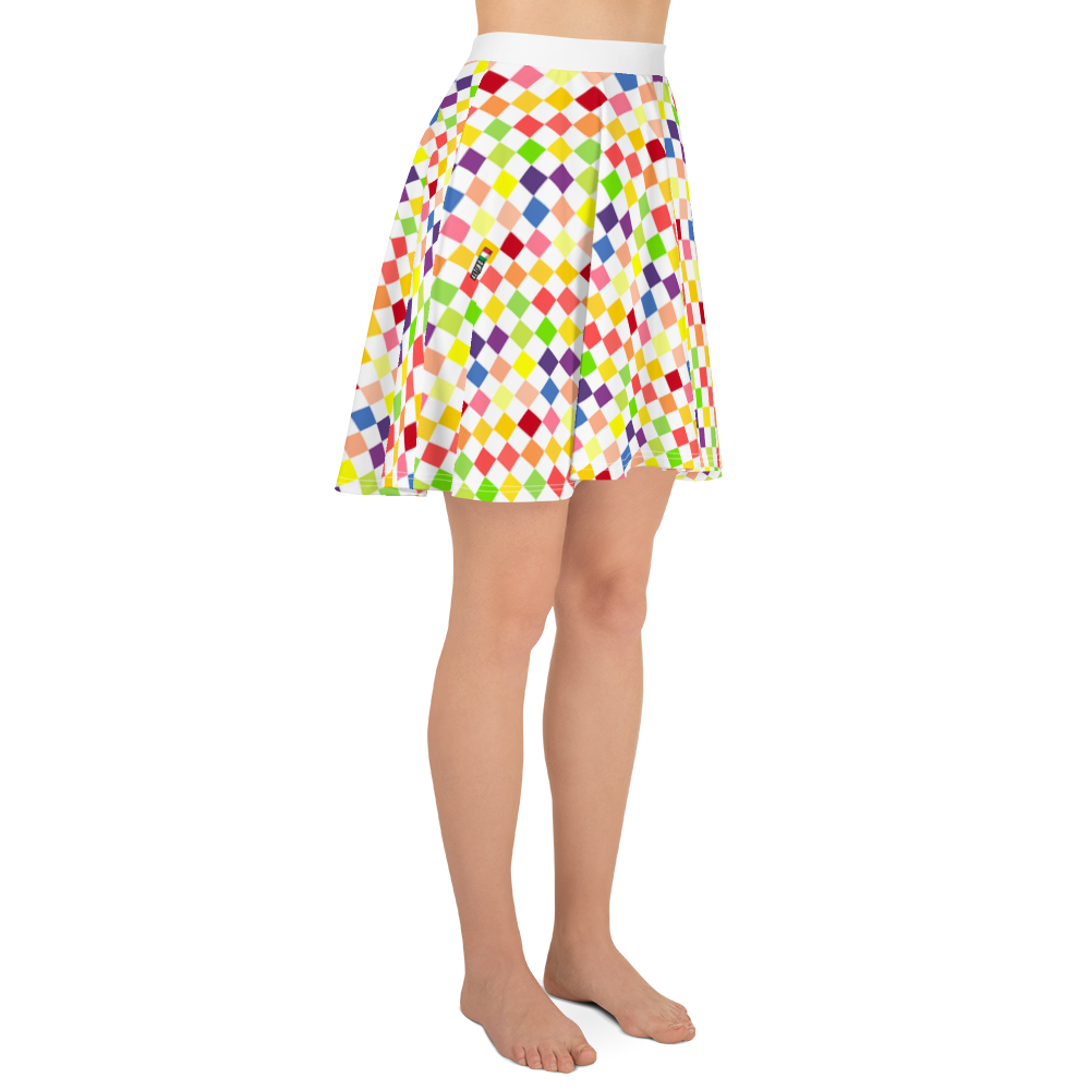 #e10d1190 - Fruit White - ALTINO Skater Skirt - Summer Never Ends Collection
