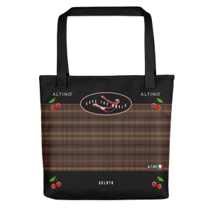 Vermilion - #be6747a0 - Dark Chocolate Apricot Stracciatella - ALTINO Tote Bag - Gelato Collection - Sports - Stop Plastic Packaging - #PlasticCops - Apparel - Accessories - Clothing For Girls - Women Handbags