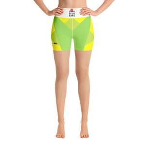 #69723490 - Green Apple Kiwi Lemon - ALTINO Yoga Shorts - Summer Never Ends Collection