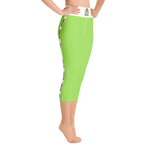 Chartreuse Green - #2e0b5230 - Green Apple - ALTINO Yoga Capri - Summer Never Ends Collection - Stop Plastic Packaging - #PlasticCops - Apparel - Accessories - Clothing For Girls - Women Pants