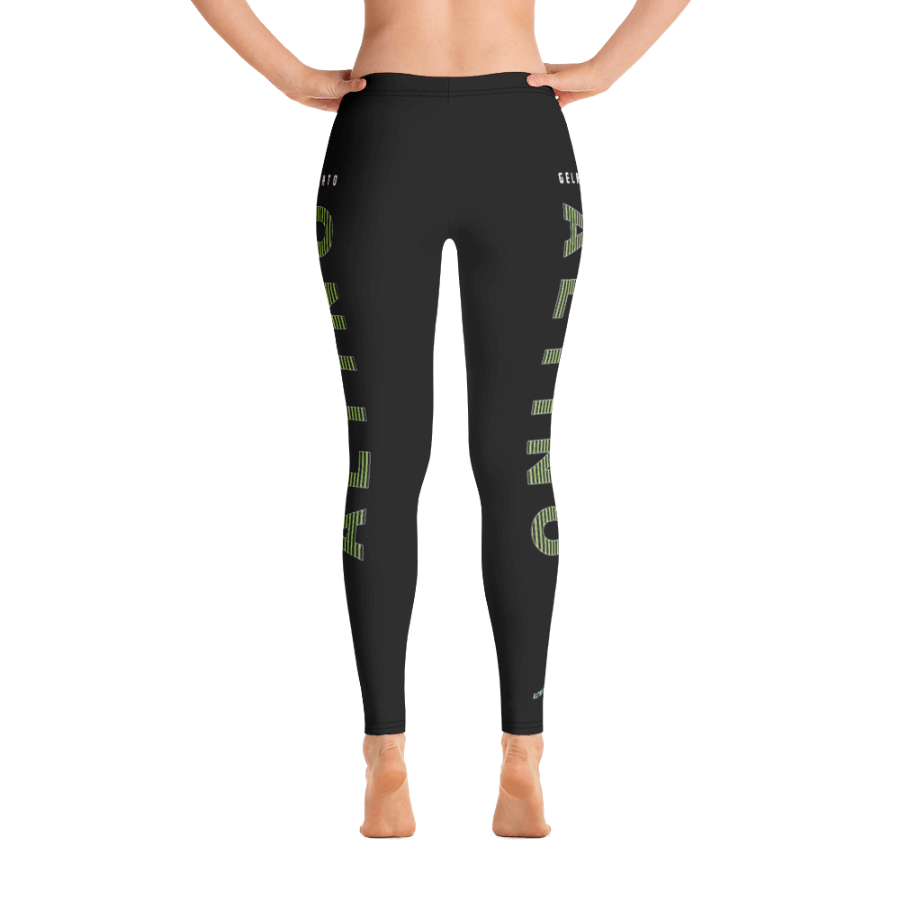 #3bec47a0 - Kiwi Black Chocolate Sorbet - ALTINO Fashion Sports Leggings