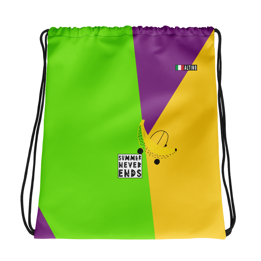 Magenta - #63e926a0 - Bananna Grape Lime - ALTINO Draw String Bag - Summer Never Ends Collection - Sports - Stop Plastic Packaging - #PlasticCops - Apparel - Accessories - Clothing For Girls - Women Handbags