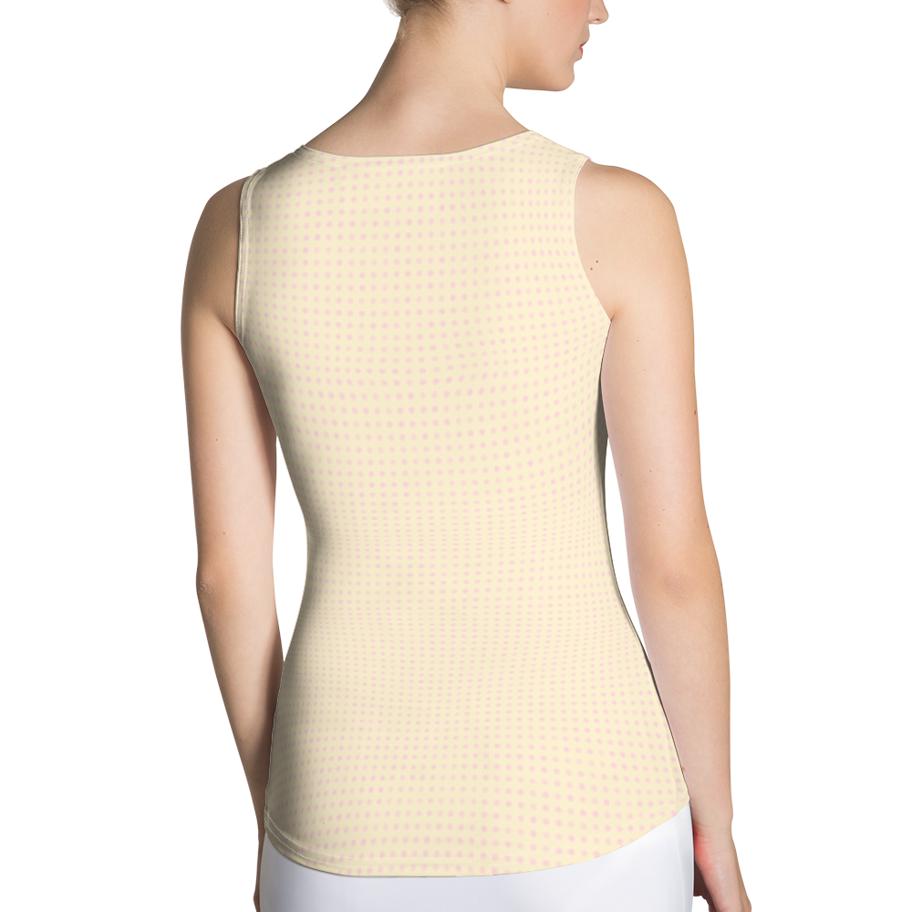 #45d53290 - Macadamia Black Chocolate Swirl - ALTINO Fitted Tank Top - Gelato Collection