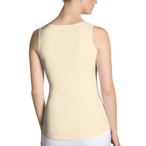 #45d53290 - Macadamia Black Chocolate Swirl - ALTINO Fitted Tank Top - Gelato Collection