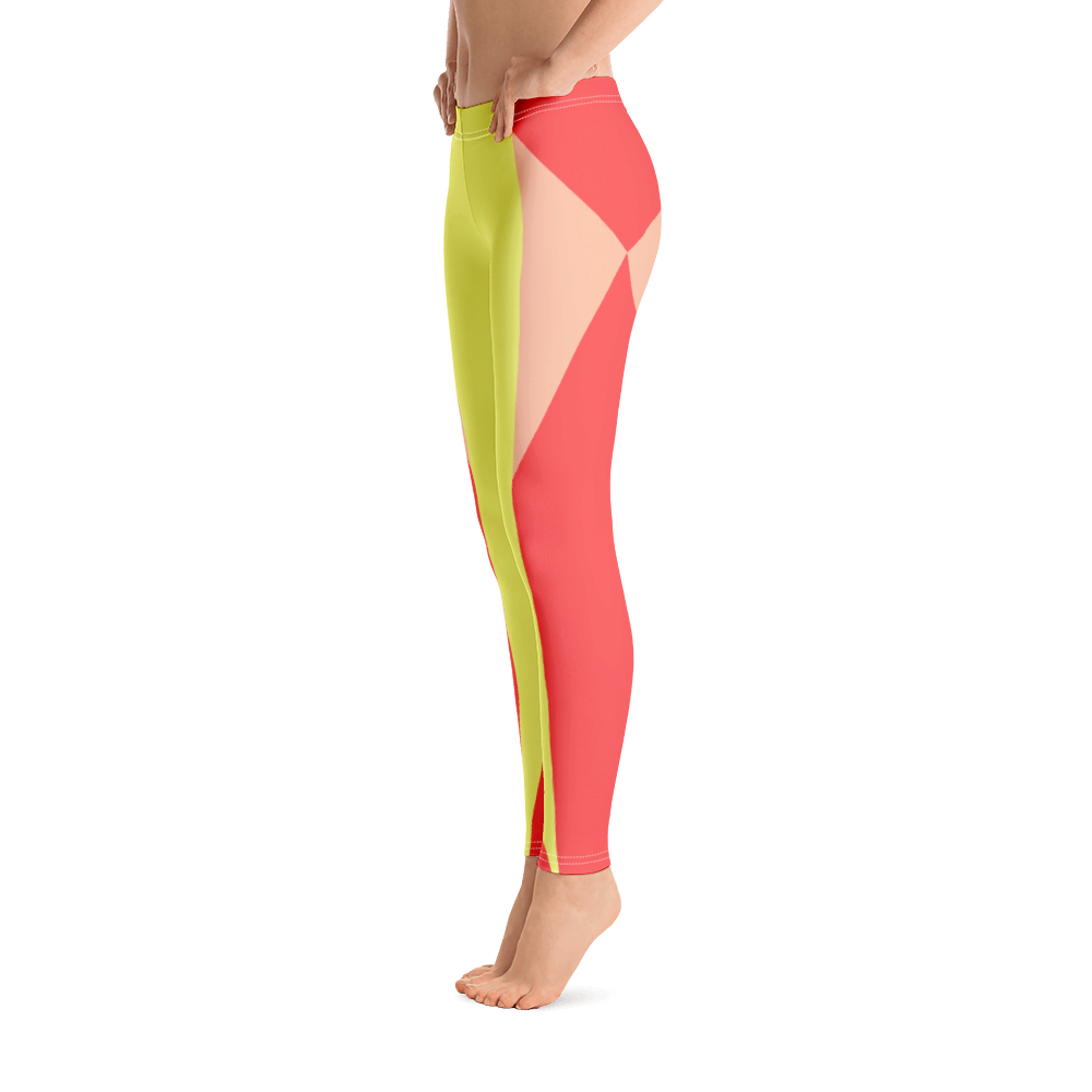 #11d67f90 - Grapefruit Peach Pear - ALTINO Leggings - Summer Never Ends Collection