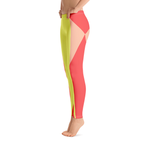 #11d67f90 - Grapefruit Peach Pear - ALTINO Leggings - Summer Never Ends Collection