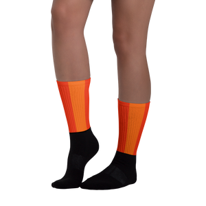 Red - #558e6090 - Orange Maraschino Cherry Frost - ALTINO Designer Socks - Stop Plastic Packaging - #PlasticCops - Apparel - Accessories - Clothing For Girls - Women Footwear