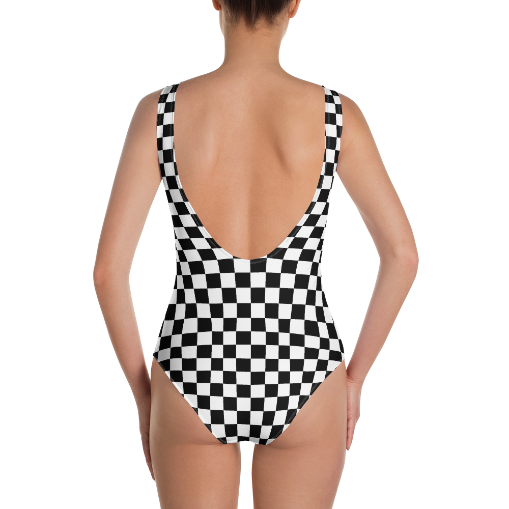 #5d5bbb00 - Black White - ALTINO One - Piece Swimsuit - Summer Never Ends Collection