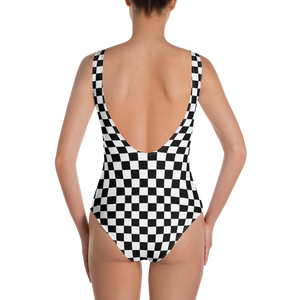 #5d5bbb00 - Black White - ALTINO One - Piece Swimsuit - Summer Never Ends Collection