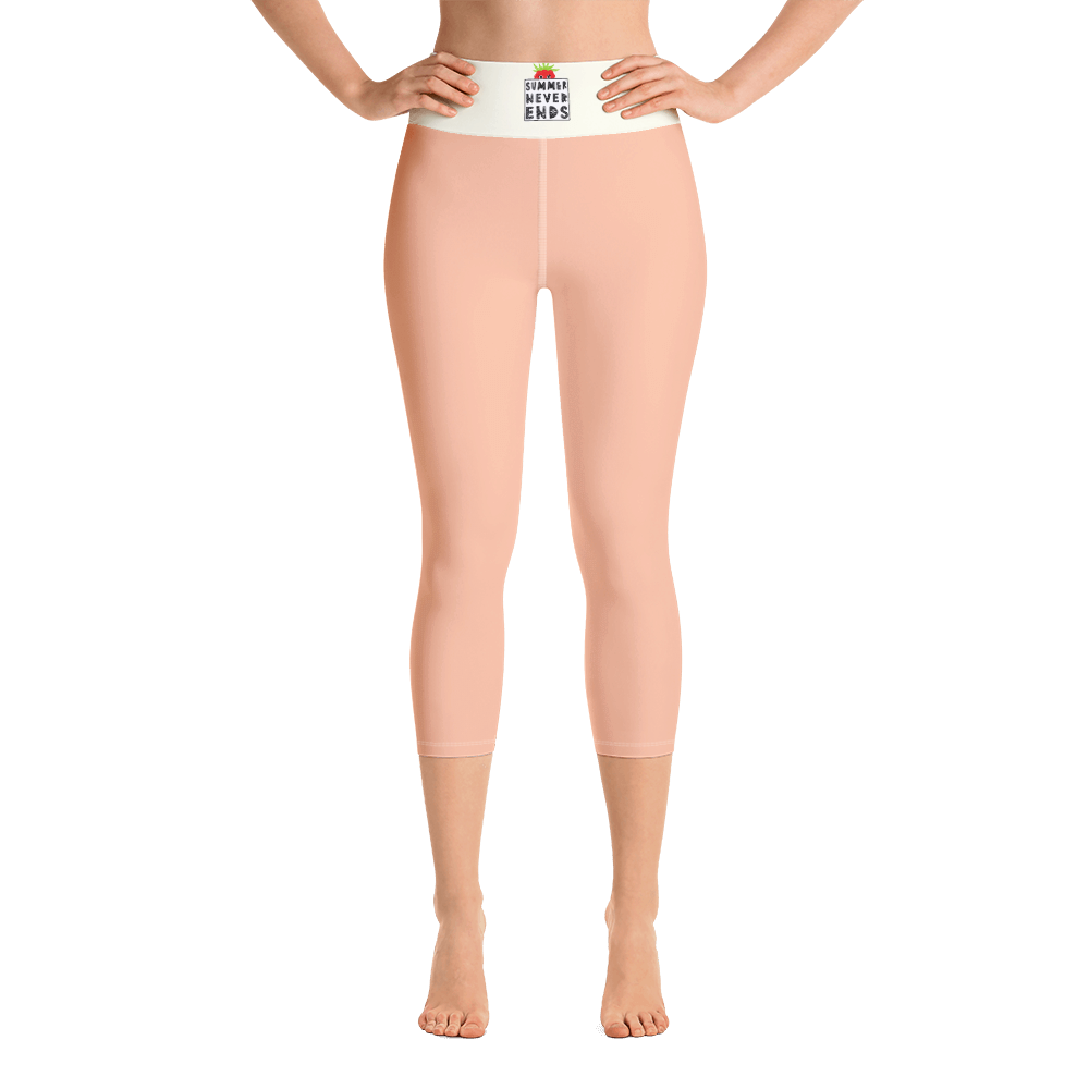 #1af58730 - Peach - ALTINO Yoga Capri - Summer Never Ends Collection